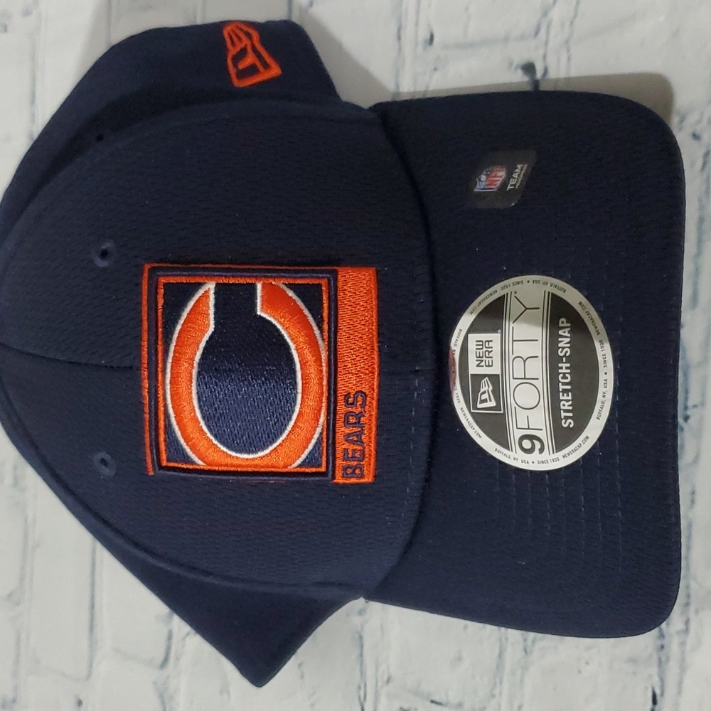 NWT ERA MEN'S NAVY CHICAGO BEARS NFL SIDELINE HOME 9FORTY ADJUSTABLE HAT
